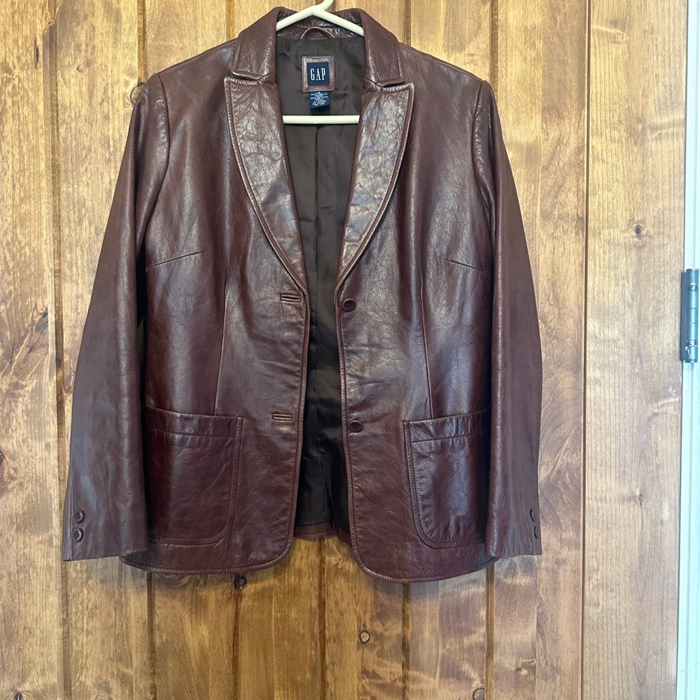 GAP Brown Leather Jacket